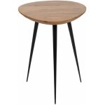 S/3 Mesa Centro Natural Madera-Metal 86 X 81 X 43 Cm