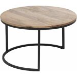 S/3 Mesa Centro Natural-Negro 79 X 79 X 48 Cm