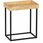 S/3 Mesitas Natural-Negro Dm-Metal Salón 57,50 X 37,50 X 67,