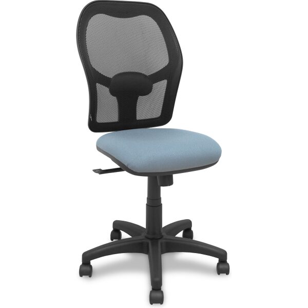 Silla Alocén malla negra asiento bali gris