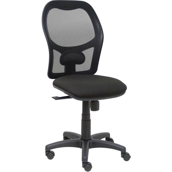 Silla Alocén malla negra asiento bali negro