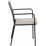 Silla Antracita Acero Exterior 56 X 57 X 87 Cm