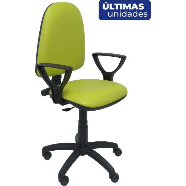 Silla Ayna similpiel verde oliva con brazos