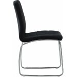 Silla berta cromada similpiel negra 1 jpg