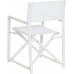 Silla Director Blanco Aluminio-Textileno 56 X 53 X 84 Cm