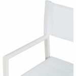 Silla Director Blanco Aluminio-Textileno 56 X 53 X 84 Cm