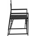 Silla Director Negro Aluminio-Textileno 56 X 53 X 84 Cm