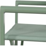 Silla Director Verde Aluminio-Textileno 56 X 53 X 84 Cm