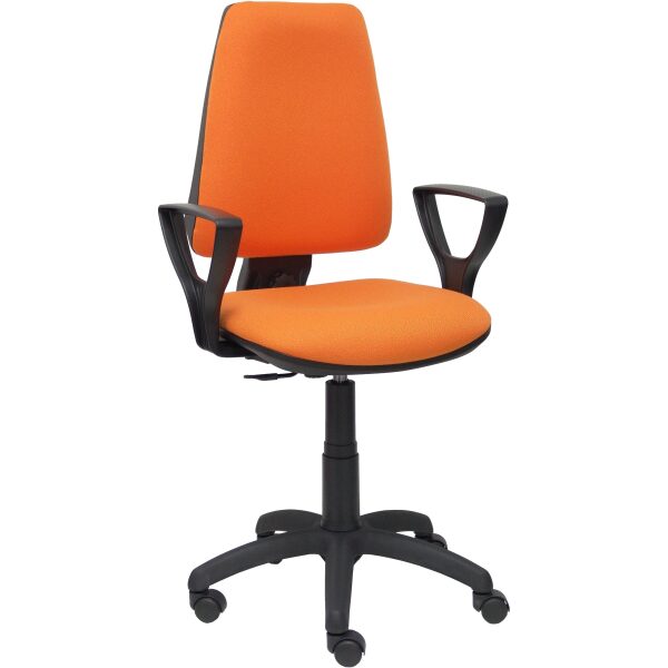 Silla Elche CP bali naranja brazos fijos