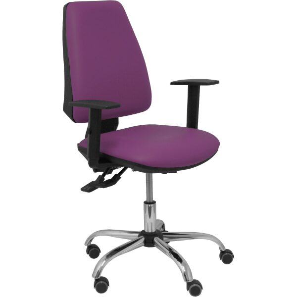 Silla Elche S 24 horas similpiel morado