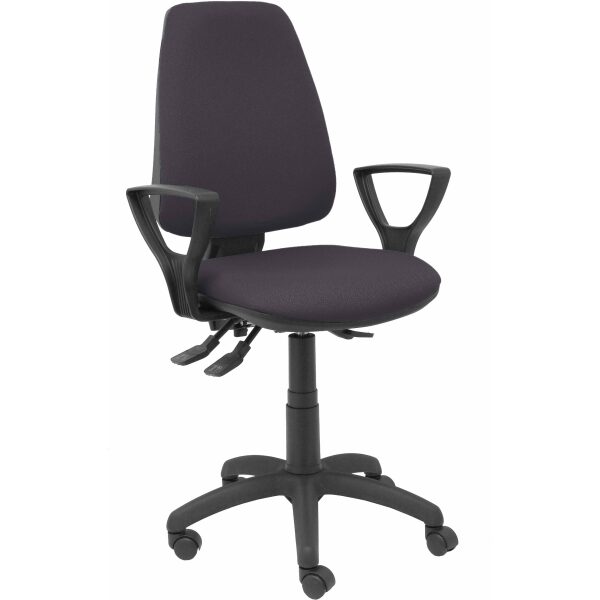 Silla Elche S bali gris oscuro brazos fijos