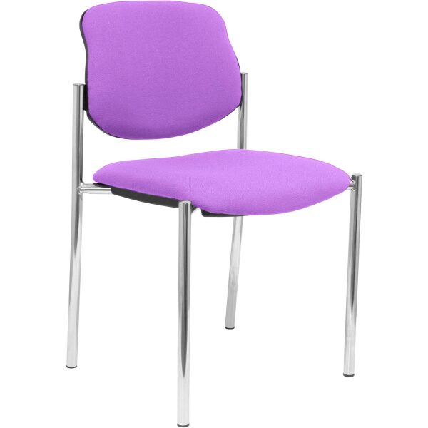 Silla fija Styl bali lila chasis cromo