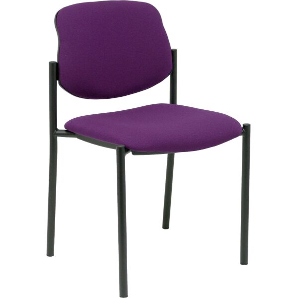 Silla fija Styl bali morado chasis negro