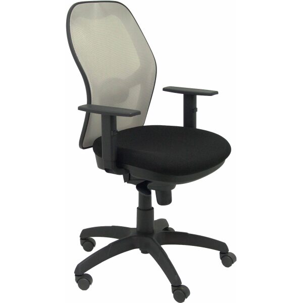 Silla Jorquera malla gris asiento bali negro