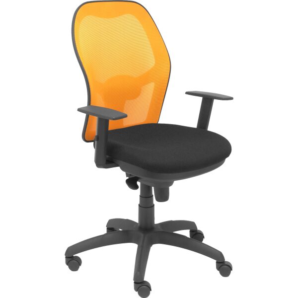 Silla Jorquera malla naranja asiento bali negro