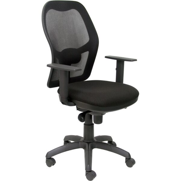 Silla Jorquera malla negra asiento bali negro