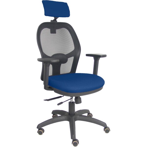 Silla Jorquera traslack malla negra asiento bali marino brazos 3D cabecero regulable