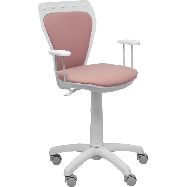 Silla juvenil Ministyle blanca era rosa