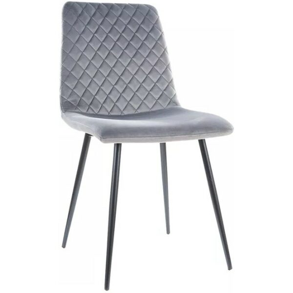 Silla lucia metal tapizado velvet gris oscuro jpg