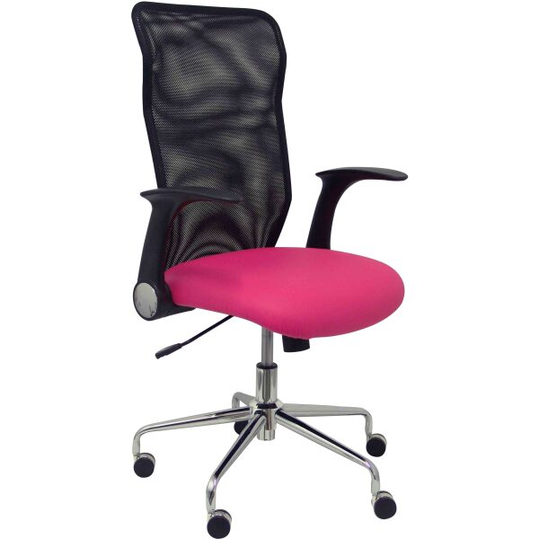 Silla Minaya similpiel rosa