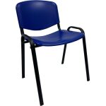 Silla niza chasis negro y plastico azul 1 jpg