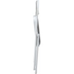 Silla smart plegable metal epoxi blanco vinilo gris claro 4 jpg
