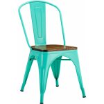 Silla tol ek wood acero verde agua asiento madera jpg