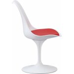 Silla tul mt metal polipropileno blanco cojin rojo 1 jpg