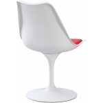 Silla tul mt metal polipropileno blanco cojin rojo 2 jpg