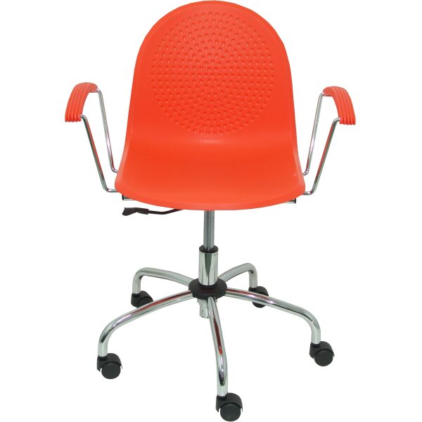 Silla Ves giratoria color naranja