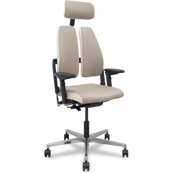 Silla Xilium Duo traslak X-move beige brazo 4D cabecero beige