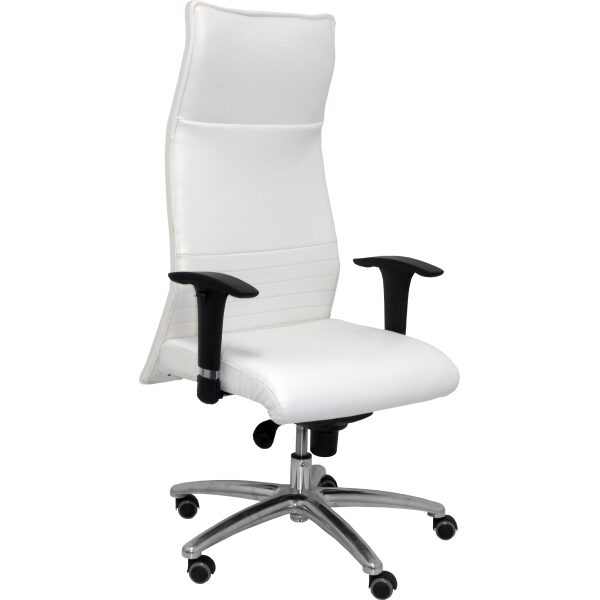 Sillón Albacete XL similpiel blanco hasta 160kg