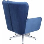 Sillon becquer giratorio regulable tapizado velvet azul 4 jpg