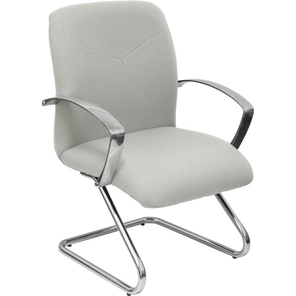 Sillón Caudete confidente patín bali gris claro