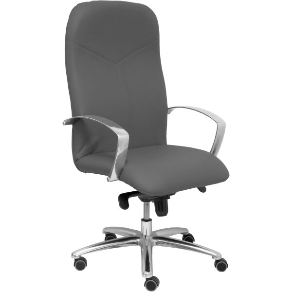 Sillón Caudete similpiel gris oscuro