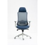 Sillon de oficina aranjuez alto gris ergonomico multifuncion malla y asiento azul 1 jpg