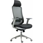 Sillon de oficina aranjuez alto gris ergonomico multifuncion malla y asiento negro jpg
