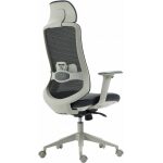 Sillon de oficina aranjuez alto gris ergonomico multifuncion malla y asiento negro 4 jpg