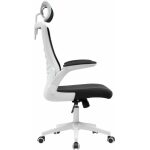 Sillon de oficina lauro alto blanco malla y asiento negro 2 jpg