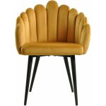 Sillon devin metal tapizado velvet amarillo 1 jpg