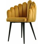 Sillon devin metal tapizado velvet amarillo jpg