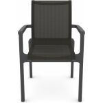 Sillon neptuno apilable polipropileno y batyline antracita 1 jpg