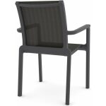 Sillon neptuno apilable polipropileno y batyline antracita 2 jpg