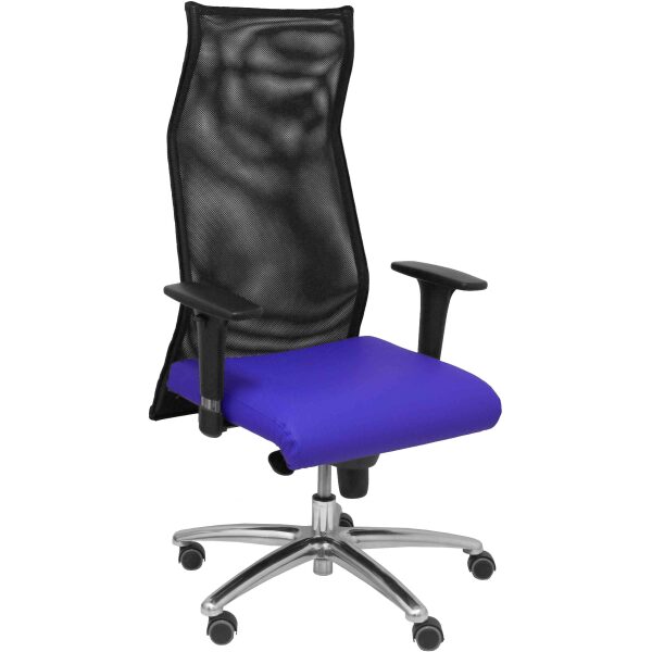 Sillon Sahuco similpiel azul