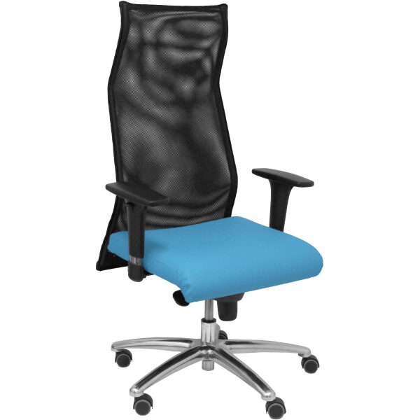 Sillon Sahuco similpiel azul claro