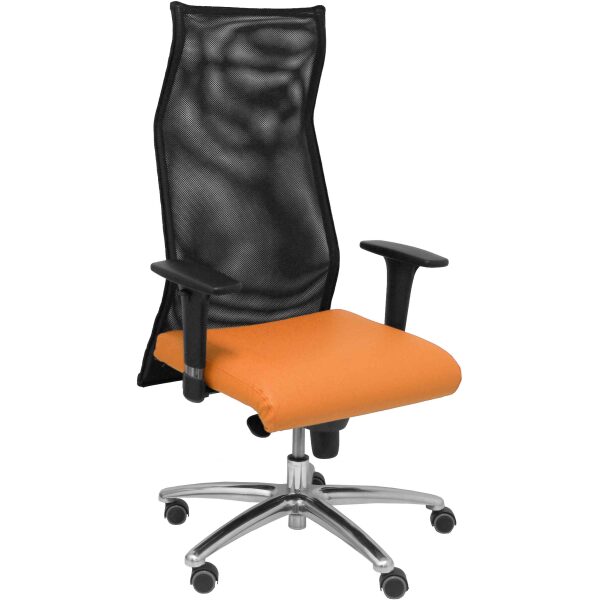 Sillon Sahuco similpiel naranja