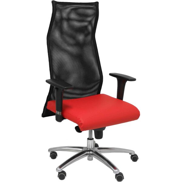 Sillon Sahuco similpiel rojo