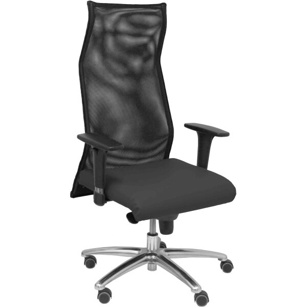 Sillón Sahuco XL PIEL negro hasta 160kg