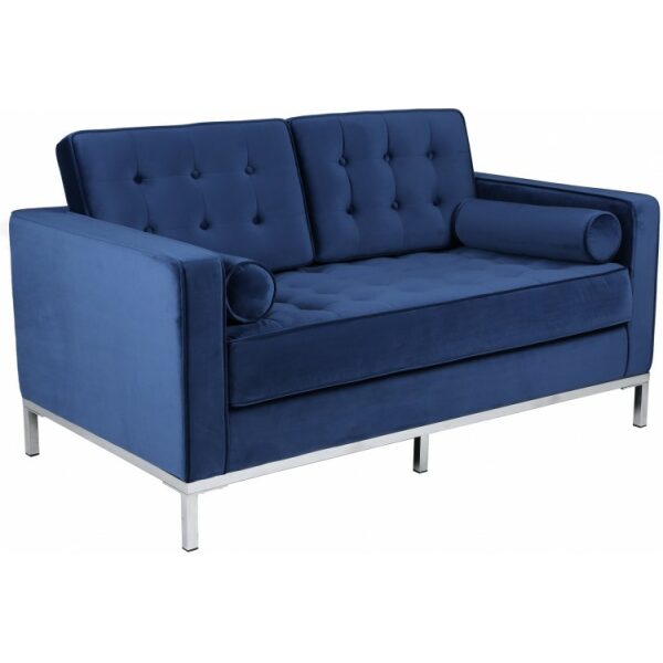 Sofa arles 2 plazas tejido velvet azul 1 jpg