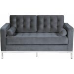 Sofa arles 2 plazas tejido velvet gris 1 jpg